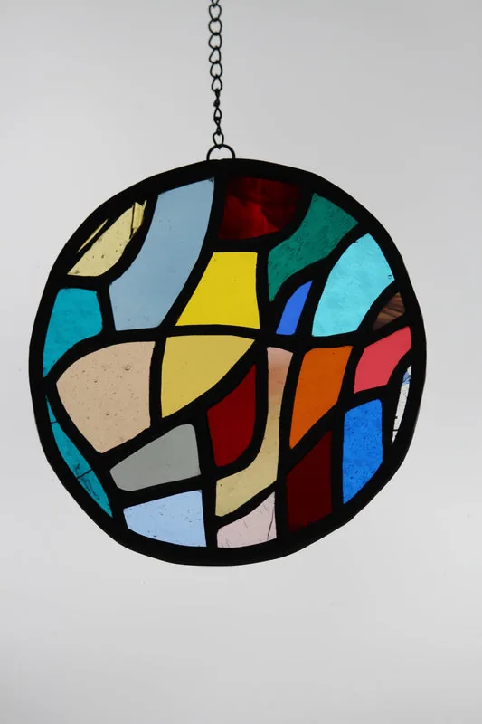 Suspension suncatcher en vitrail Tiffany
